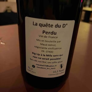 La Quête Du Degré Perdu - Maud Adnot - maud-adnot -2021