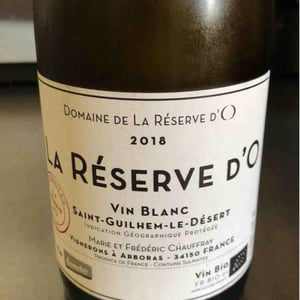 La Réserve D'O (Vin Blanc) - Domaine de La Réserve d'O - marie-frederic-chauffray
