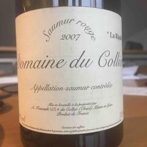 Domaine du Collier - Antoine & Caroline Foucault - Saumur Rouge - "La Ripaille"