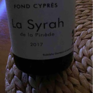 La Syrah de la Pinède - Fond Cyprès - Rodolphe Gianesini & Laetitia Ourliac 