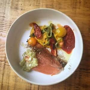 La Truite, La Rhubarbe Et La Tomate - Restaurant l’Espousse - 361037