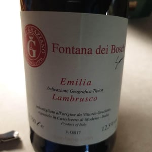 Lambrusco - Fontana dei Boschi - Vittorio Graziano 