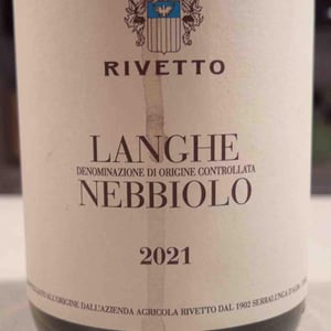 Langhe Nebbiolo - Rivetto - Enrico Rivetto -2020