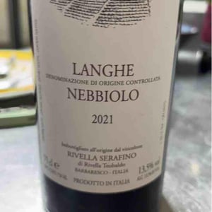 Langhe Nebbiolo - Azienda Agricola Serafino Rivella - Serafino Rivella -2021