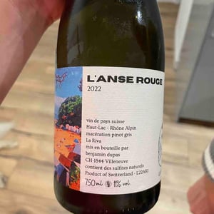 L'Anse Rouge - Domaine de La Riva - Benjamin Dupas 