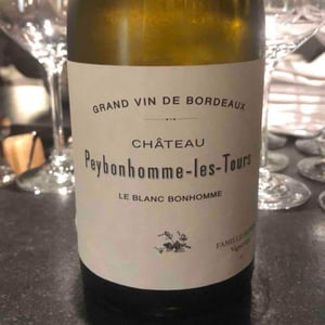 Le Blanc Bonhomme - Château Peybonhomme Les Tours - Vignobles Hubert - famille-hubert