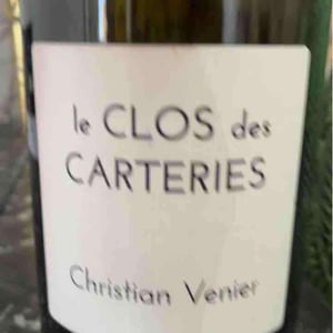 Le Clos des Carteries Rouge - Christian Venier - Christian Venier 