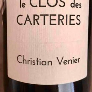 Le Clos des Carteries Rouge - Christian Venier - christian-venier