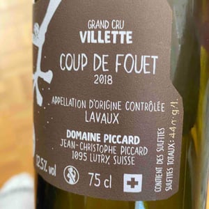 Domaine Piccard - Jean-Christophe Piccard - Le Coup de Fouet