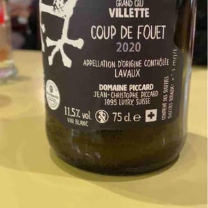 Le Coup de Fouet - Domaine Piccard - Jean-Christophe Piccard 