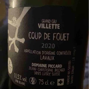 Le Coup de Fouet - Domaine Piccard - Jean-Christophe Piccard 