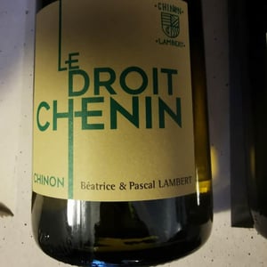 Le Droit Chenin - Domaine Lambert - Béatrice & Pascal Lambert 