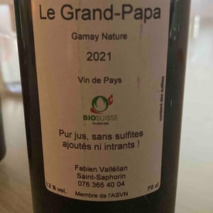 Gamay Grand-Papa - Clos Calamin - Fabien Vallélian 
