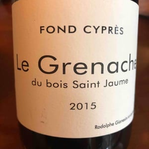Le Grenache du Bois Saint-Jaume - Fond Cyprès - Rodolphe Gianesini & Laetitia Ourliac 