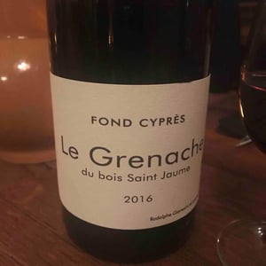 Le Grenache du Bois Saint-Jaume - Fond Cyprès - Rodolphe Gianesini & Laetitia Ourliac 