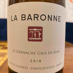 Le Grenache Gris de Jean - Château la Baronne - Famille Lignères 