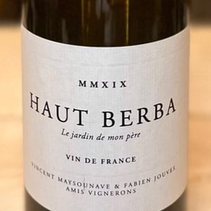 Le Jardin de mon père - Domaine Haut-Berba - Vincent Maysounave -2019