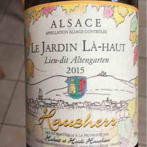 Le Jardin Là Haut Lieu-dit Altengarten - Vin Hausherr - Hubert & Heidi Hausherr 