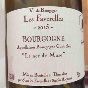Le nez de Muse rouge - Domaine des Faverelles - Isabelle & Patrick Georgelin 