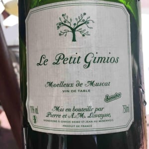 Le Petit Domaine de Gimios - Anne-Marie Lavaysse - Le Petit Gimios Moelleux de Muscat