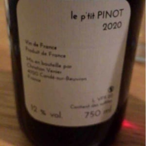 Le P'tit Pinot - Christian Venier - christian-venier