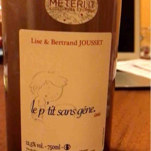 Le P'tit Sans Gêne - Domaine Jousset - Lise & Bertrand Jousset 
