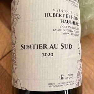 Lieu-dit Sunngass Le Sentier Au Sud - Vin Hausherr - Hubert & Heidi Hausherr 