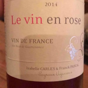Le Vin en Rose - Le Jonc Blanc - isabelle-carles-franck-pascal
