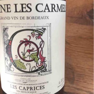 Les Caprices - Domaine Les Carmels - Yorick & Sophie Lavaud 