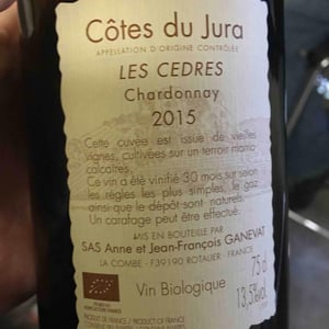 Les Cèdres - Domaine Ganevat - anne-jean-francois-ganevat