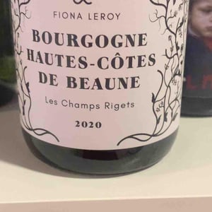 Les Champs Rigets Rouge - Domaine Fiona Leroy - Fiona Leroy -2020