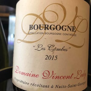 Les Combes - Vincent Ledy - Domaine Vincent Ledy -2015