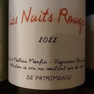 Les Nuits Rouges - Clos Marfisi - Julie & Mathieu Marfisi 