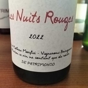 Les Nuits Rouges - Clos Marfisi - Julie & Mathieu Marfisi 