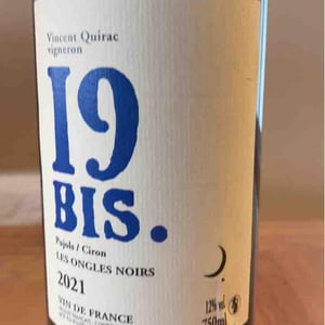 Les Ongles Noirs - Clos 19 Bis - Vincent Quirac -2021