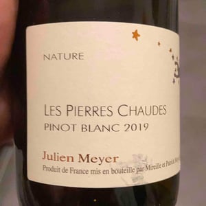 Les Pierres Chaudes Pinot Blanc - Domaine Julien Meyer - Patrick Meyer 