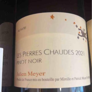 Les Pierres Chaudes Pinot Noir - Domaine Julien Meyer - patrick-meyer