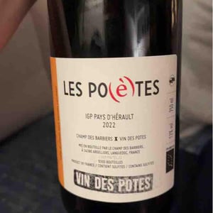 Les Po(è)tes X Champ Des Barbiers - Vin des Potes - Basile Passe 