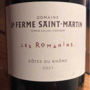 Les Romanins - La Ferme Saint-Martin - Les Vins de Thomas - Sophie & Thomas Jullien 