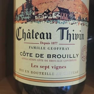 Les Sept Vignes - Château Thivin - famille-geoffray