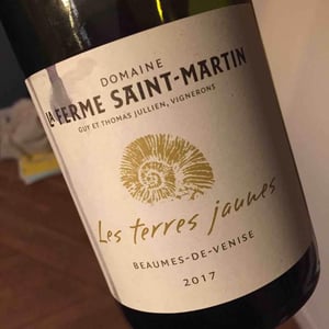 Les Terres Jaunes 2017 - La Ferme Saint-Martin - Les Vins de Thomas - Sophie & Thomas Jullien