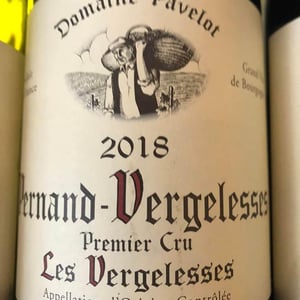 Les Vergelesses Premier Cru - Domaine Pavelot - Luc & Lise Pavelot -2018