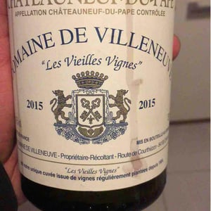 Les Vieilles Vignes - Domaine de Villeneuve - Stanislas Wallut 