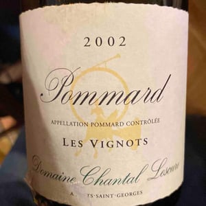 Les Vignots Pommard - Chantal Lescure - francois-chaveriat -2002