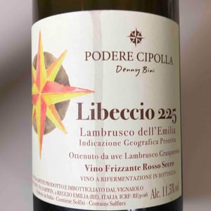 Libeccio 225 Lambrusco Grasparossa Frizzante Rosso Secco - Podere Cipolla - Denny Bini 