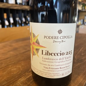 Libeccio 225 Lambrusco Grasparossa Frizzante Rosso Secco - Podere Cipolla - denny-bini