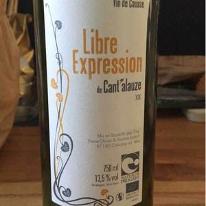 Libre Expression - Domaine de Cantalauze - Pierre-Olivier & Pauline Laurent -2018