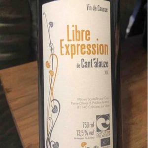 Libre Expression - Domaine de Cantalauze - Pierre-Olivier & Pauline Laurent -2018