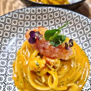 Linguina Ai Crostacei E Gambero Rosso Di Mazara - Osteria rosso di sera - 665996