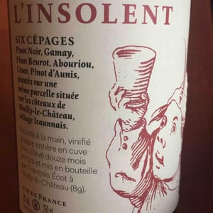 Chai L'insolent - François Ecot - L'Insolent